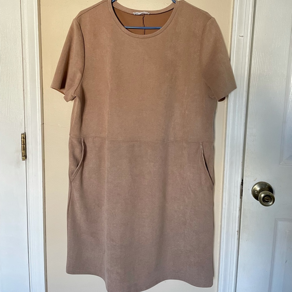 Zara suede dress NWOT